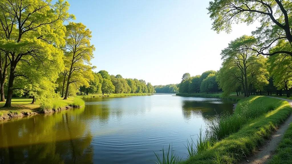 Daugavas krasta panorāma ar kopēm un daba